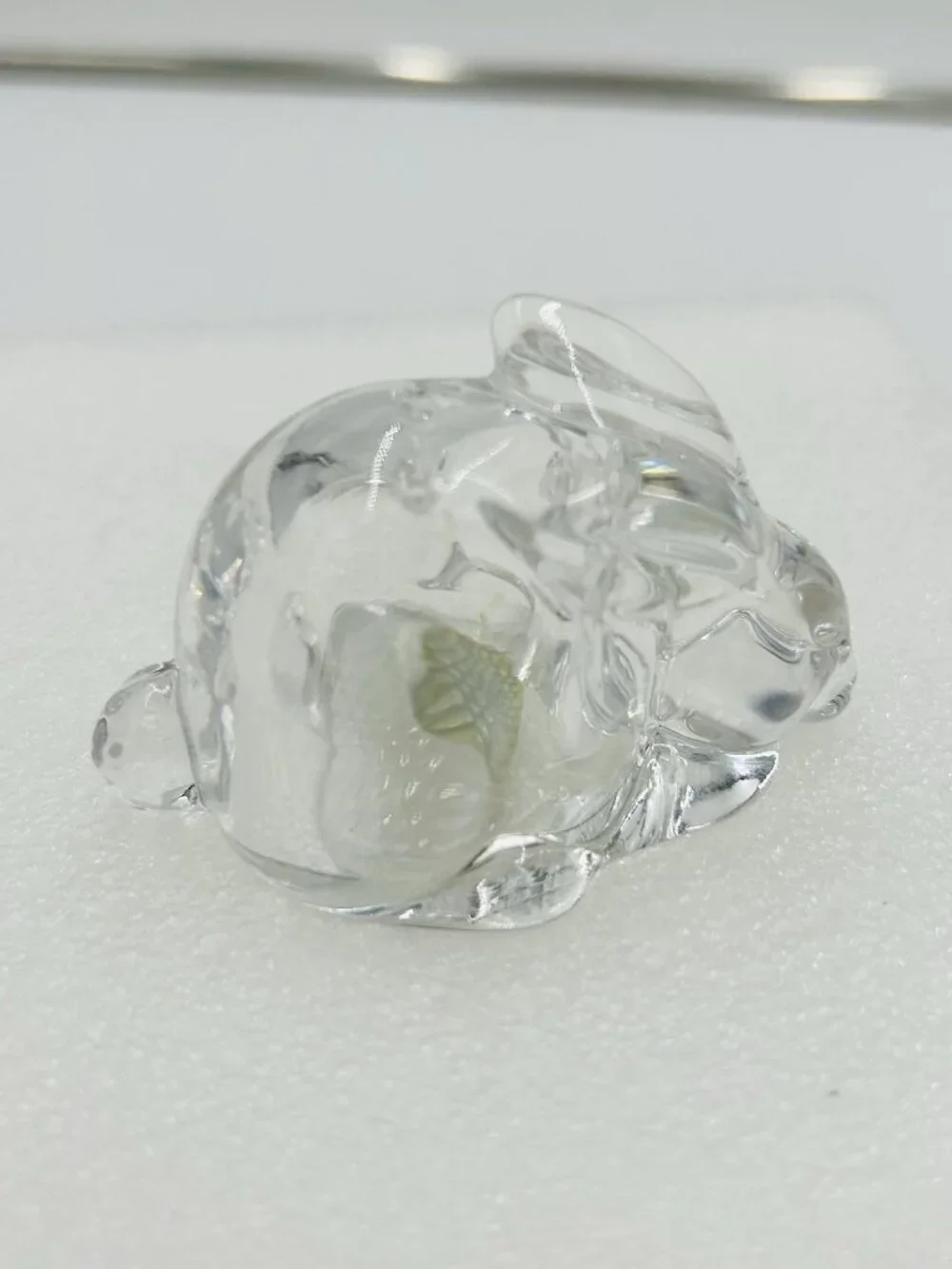 Gorham Fine Crystal Glass Bunny Rabbit Salt & Pepper Shakers Czech Republic NEW